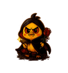 ハロウィンの変幻自在のひよこ（個別スタンプ：26）