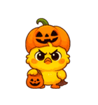 ハロウィンの変幻自在のひよこ（個別スタンプ：29）