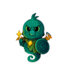 ハロウィンの変幻自在のひよこ（個別スタンプ：32）