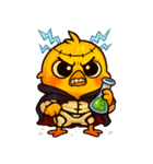 ハロウィンの変幻自在のひよこ（個別スタンプ：33）