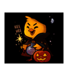 ハロウィンの変幻自在のひよこ（個別スタンプ：40）
