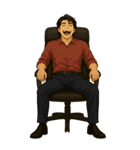 男性と女性の選択決選コラージュ（個別スタンプ：1）