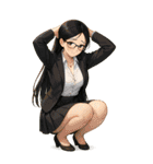 男性と女性の選択決選コラージュ（個別スタンプ：11）