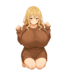 男性と女性の選択決選コラージュ（個別スタンプ：17）