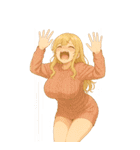 男性と女性の選択決選コラージュ（個別スタンプ：22）