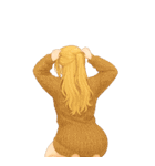 男性と女性の選択決選コラージュ（個別スタンプ：28）