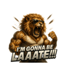 大絶叫ライオン！！（個別スタンプ：5）