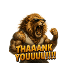 大絶叫ライオン！！（個別スタンプ：7）