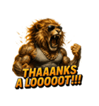 大絶叫ライオン！！（個別スタンプ：8）