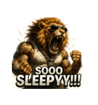 大絶叫ライオン！！（個別スタンプ：9）