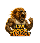 大絶叫ライオン！！（個別スタンプ：10）