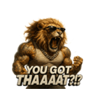 大絶叫ライオン！！（個別スタンプ：13）