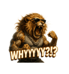 大絶叫ライオン！！（個別スタンプ：18）