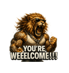 大絶叫ライオン！！（個別スタンプ：22）