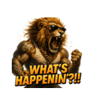 大絶叫ライオン！！（個別スタンプ：23）