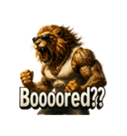 大絶叫ライオン！！（個別スタンプ：24）