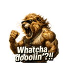 大絶叫ライオン！！（個別スタンプ：25）