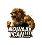 大絶叫ライオン！！（個別スタンプ：28）