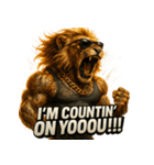 大絶叫ライオン！！（個別スタンプ：32）