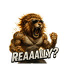 大絶叫ライオン！！（個別スタンプ：33）