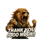 大絶叫ライオン！！（個別スタンプ：34）
