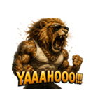 大絶叫ライオン！！（個別スタンプ：35）