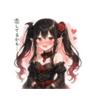 ダークに可愛く♥バンパイアドレス娘（個別スタンプ：29）