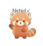 English敬語レッサーパンダ（個別スタンプ：4）