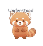 English敬語レッサーパンダ（個別スタンプ：5）