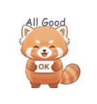 English敬語レッサーパンダ（個別スタンプ：10）