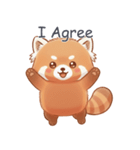 English敬語レッサーパンダ（個別スタンプ：13）