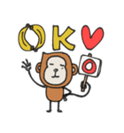 mottoのさるすたんぷ♡丁寧（個別スタンプ：8）
