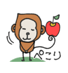 mottoのさるすたんぷ♡丁寧（個別スタンプ：11）