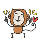 mottoのさるすたんぷ♡丁寧（個別スタンプ：15）