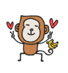 mottoのさるすたんぷ♡丁寧（個別スタンプ：24）