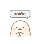 もちもちあざらしのゆるい会話（個別スタンプ：4）