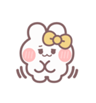 秋を生きるうしゃぎ！！ 黄色（個別スタンプ：2）