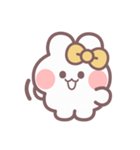 秋を生きるうしゃぎ！！ 黄色（個別スタンプ：4）