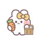 秋を生きるうしゃぎ！！ 黄色（個別スタンプ：5）