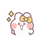 秋を生きるうしゃぎ！！ 黄色（個別スタンプ：9）