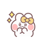 秋を生きるうしゃぎ！！ 黄色（個別スタンプ：10）