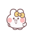 秋を生きるうしゃぎ！！ 黄色（個別スタンプ：12）