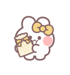 秋を生きるうしゃぎ！！ 黄色（個別スタンプ：13）