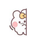 秋を生きるうしゃぎ！！ 黄色（個別スタンプ：15）