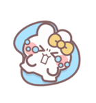 秋を生きるうしゃぎ！！ 黄色（個別スタンプ：17）