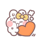 秋を生きるうしゃぎ！！ 黄色（個別スタンプ：21）