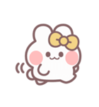 秋を生きるうしゃぎ！！ 黄色（個別スタンプ：26）