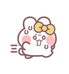 秋を生きるうしゃぎ！！ 黄色（個別スタンプ：27）