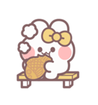 秋を生きるうしゃぎ！！ 黄色（個別スタンプ：30）