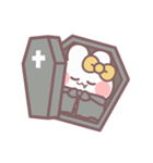 秋を生きるうしゃぎ！！ 黄色（個別スタンプ：35）